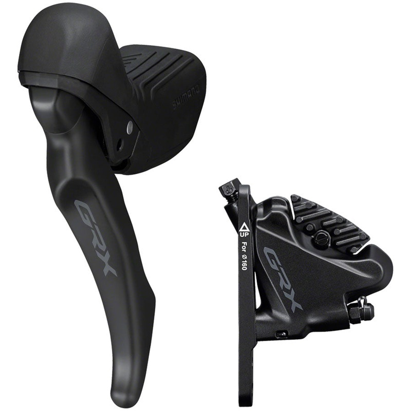 GRX BL-RX610 Brake Lever BR-RX400 Hydraulic Disc Brake Caliper – Left/Front Flat Mount Caliper BLK