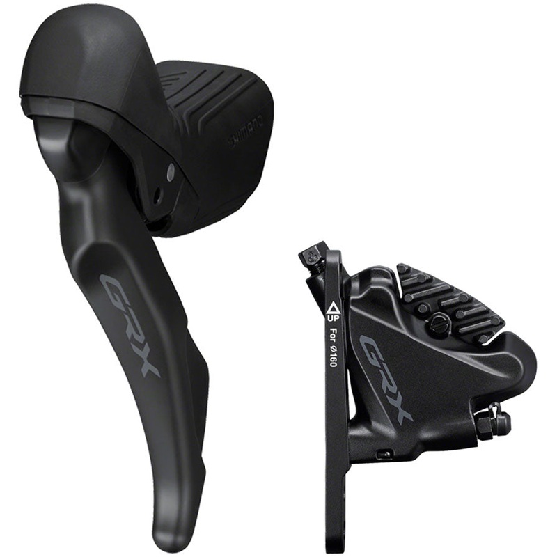GRX ST-RX610 Shift/Brake Lever BR-RX400 Hydraulic Disc Brake Caliper – Left/Front 2x Flat Mount Caliper BLK