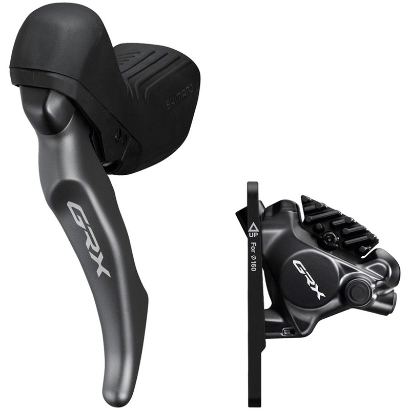 GRX ST-RX820-LA Brake/Dropper Remote Lever BR-RX820 Hydraulic Disc Brake Caliper – Left/Front Flat Mount Caliper