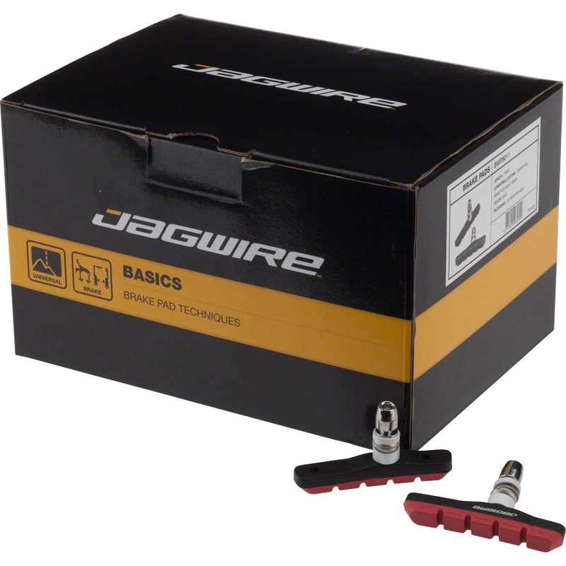 Mountain Sport Brake Pads Threaded Post Box of 25 Pair Red