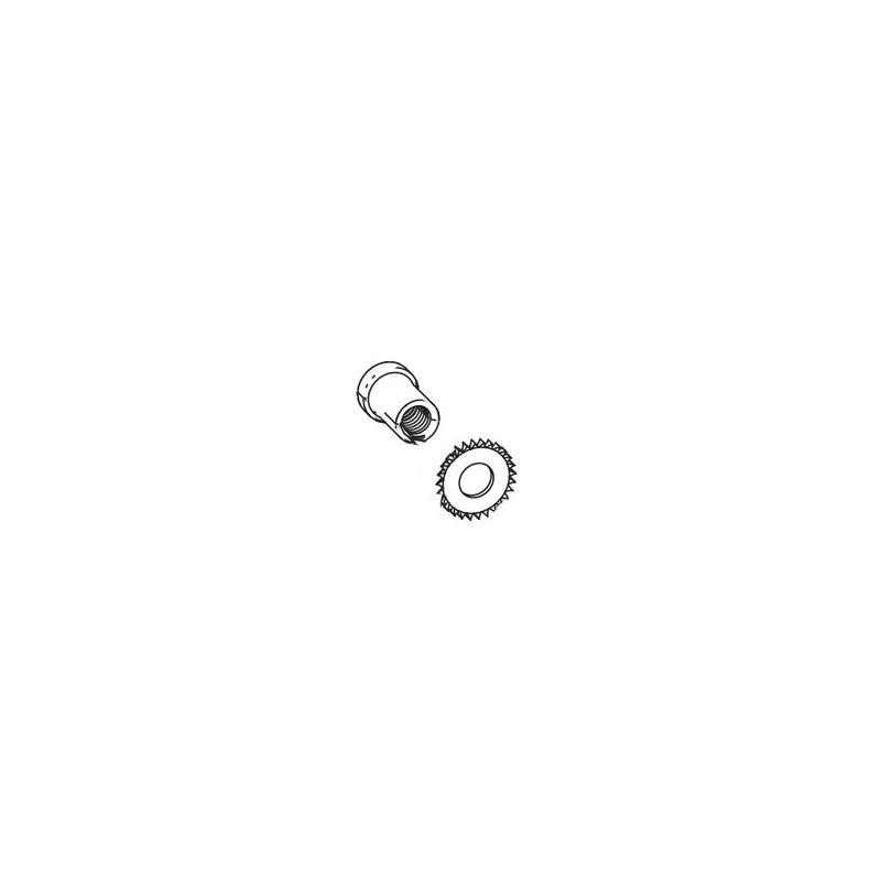 Red Brake Center Nut/Washer Kit