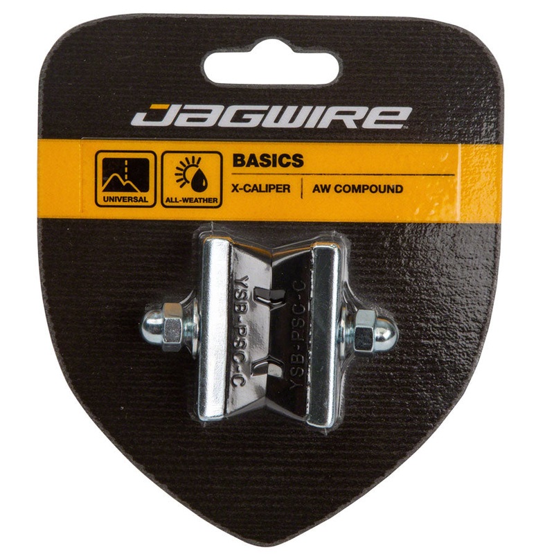 Basics X-Caliper Brake Pads – Threaded Black Pair