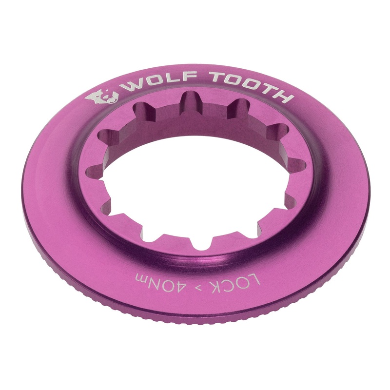 Centerlock Rotor Lockring – Internal Splined Purple