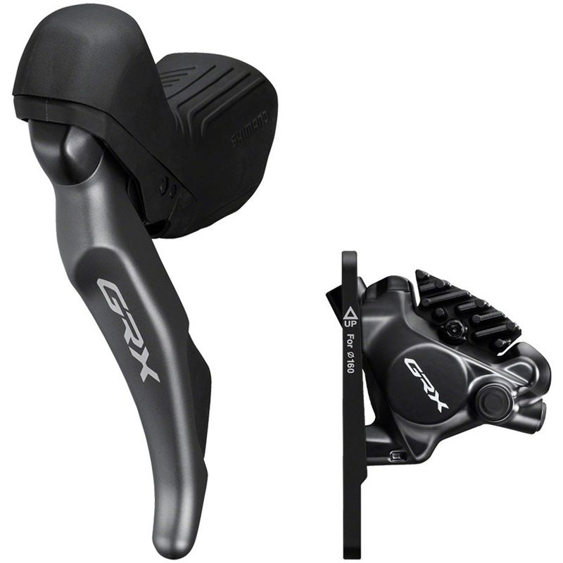 GRX ST-RX820 Shift/Brake Lever BR-RX820 Hydraulic Disc Brake Caliper – Left/Front 2x Flat Mount Caliper BLK