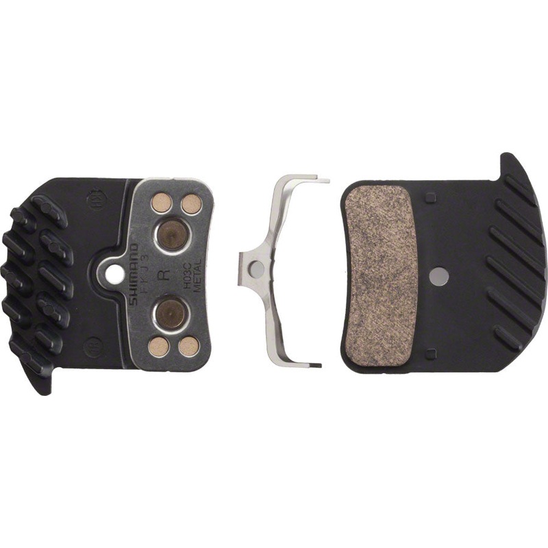 H03C-MF Disc Brake Pad Spring – Metal Compound Finned Aluminum Backplate One Pair