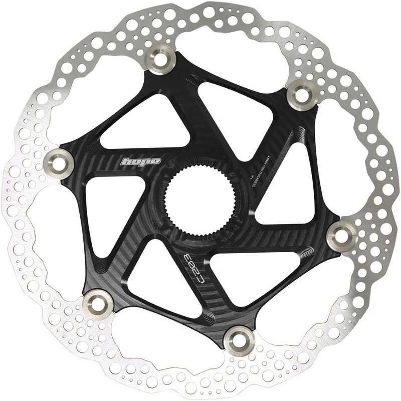 MTB Floating Centre-Lock Disc Brake Rotor – 203mm Center-Lock Black