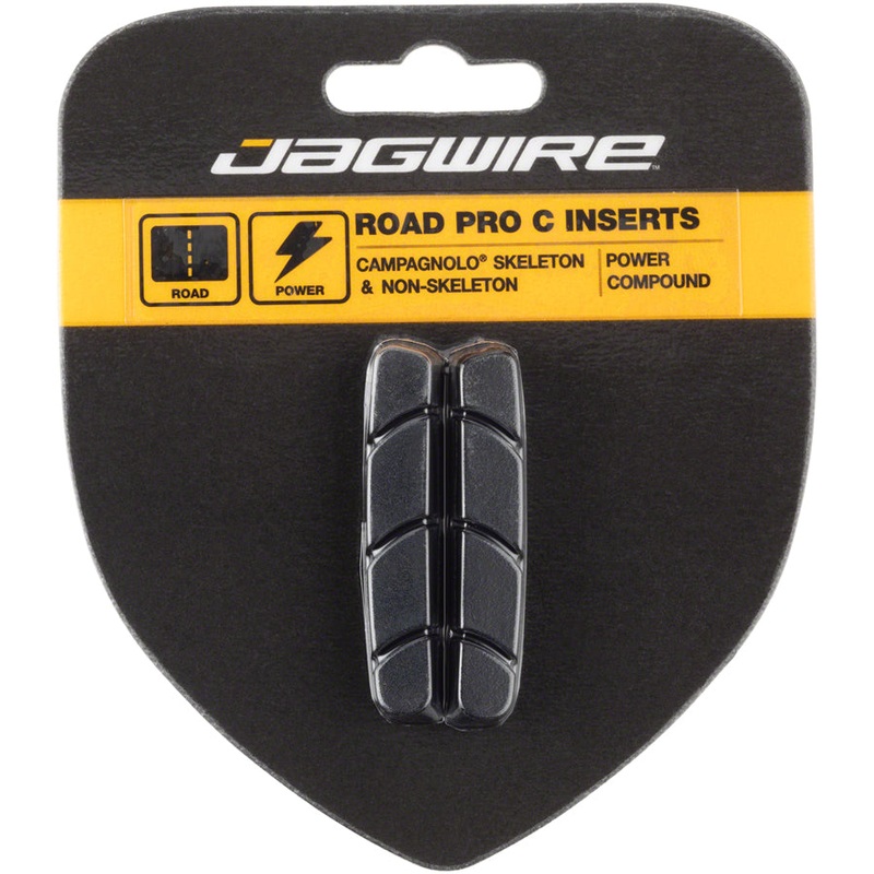 Road Pro C Brake Pad Inserts Campagnolo Friction Fit Black