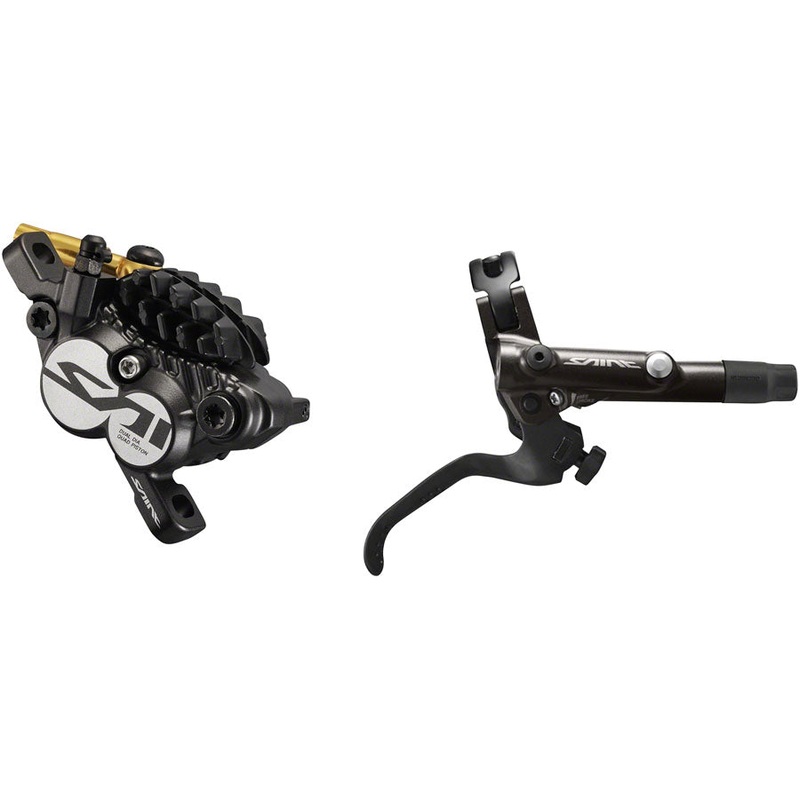 Saint BL-M820-B/BR-M820 Disc Brake Lever – Rear Hydraulic Post Mount Finned Metal Pads BLK