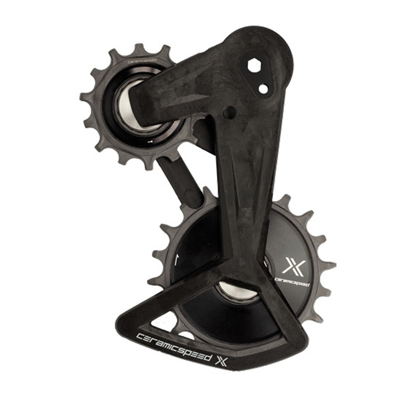 Ceramic Speed OSPW X Pulley Wheel System – For SRAM Eagle T-Type AXS Rear Derailleur BLK Cage BLK Pulley Wheels