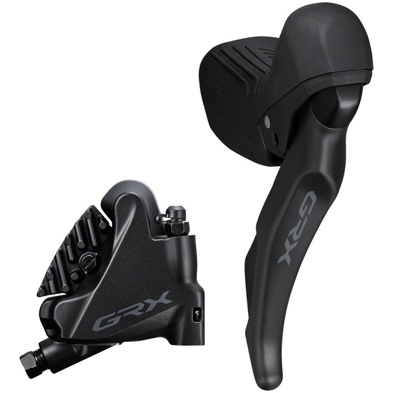 GRX ST-RX610 Shift/Brake Lever BR-RX400 Hyd Disc Brake Caliper – Right/Rear 12-Spd Flat Mnt Caliper For 25mm Mount BLK