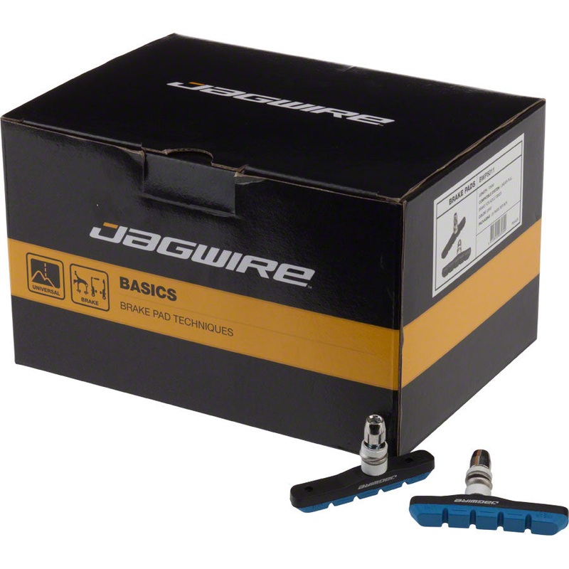 Mountain Sport Brake Pads Threaded Post Box of 25 Pair Blue