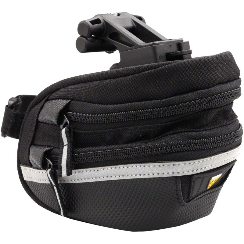 Survival Wedge Pack II Seat Bag with Tool Kit and Mount Black