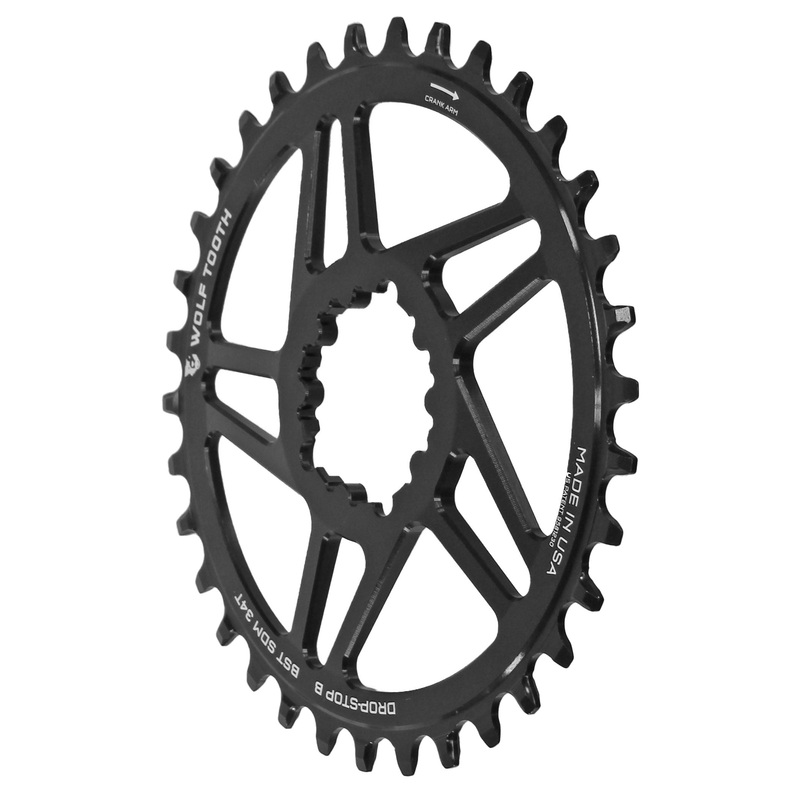 Direct Mount Chainring – 28t SRAM Direct Mount Drop-Stop B For SRAM 3-Bolt Boost Cranks 3mm Offset BLK