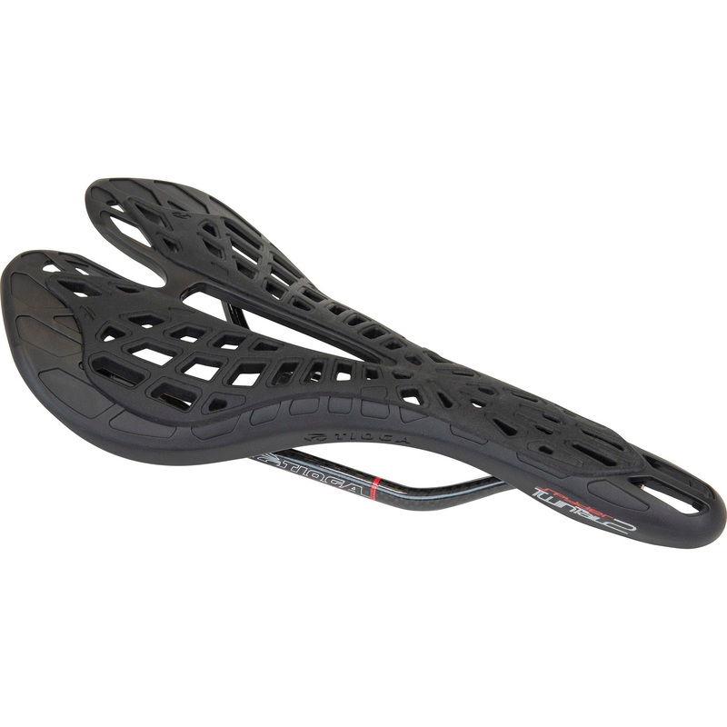 Spyder TwinTail 2 Saddle HTS Carbon Rail – Black