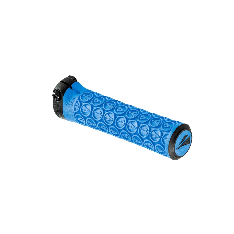Slater Jr Lock-On MTB Grips – Cyan Blue/Blk