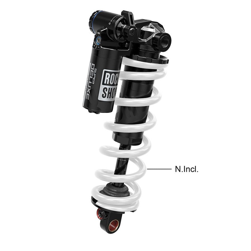 Super Deluxe Ultimate Coil RC2T Rear shock 185×47.5 Shaft Eyelet: Standard Body Eyelet: Trunnion Linear Reb/Low Comp Adj Hydraulic Bottom Out 320lb Threshold