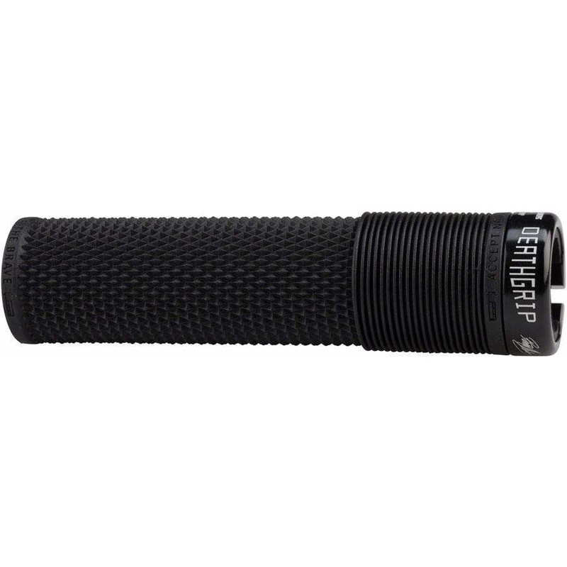 Deathgrip Bike Handlebar Grips – Black, Lock-On