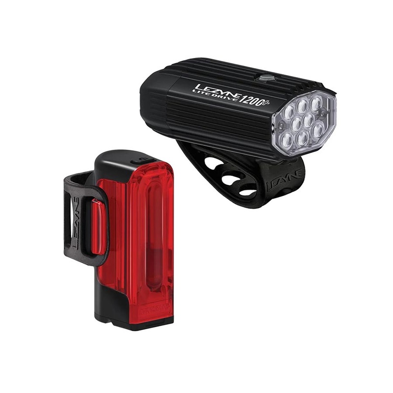 Lite Drive 1200+/Strip Drive Pro 400+ Headlight/Taillight Set – Black