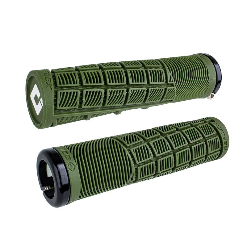 Reflex V2.1 Grips – White/Green Lock-On