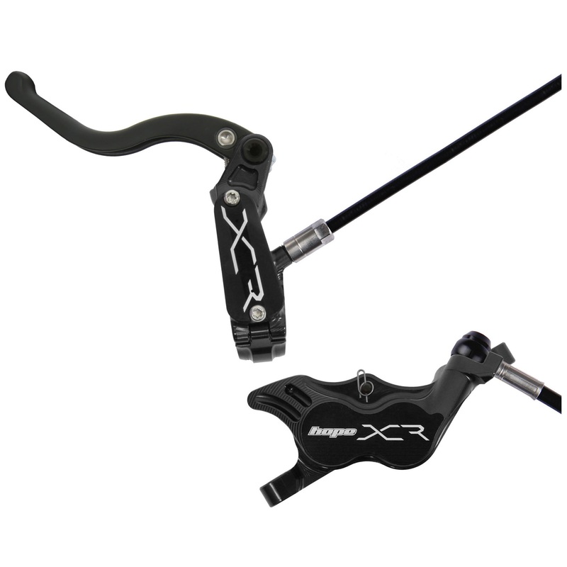 XCR Pro E4 Disc Brake and Lever Set – Front Hydraulic Post Mount Black