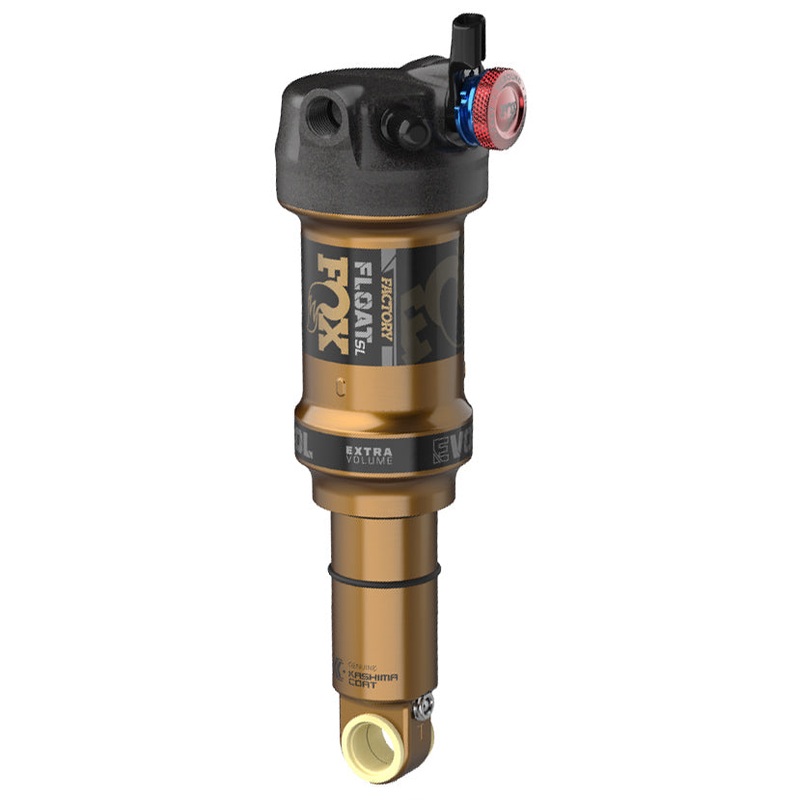FOX FLOAT SL Factory Rear Shock – Trunnion Metric 165 x 45 mm 3-Postion Remote Up EVOL SV Kashima Coat
