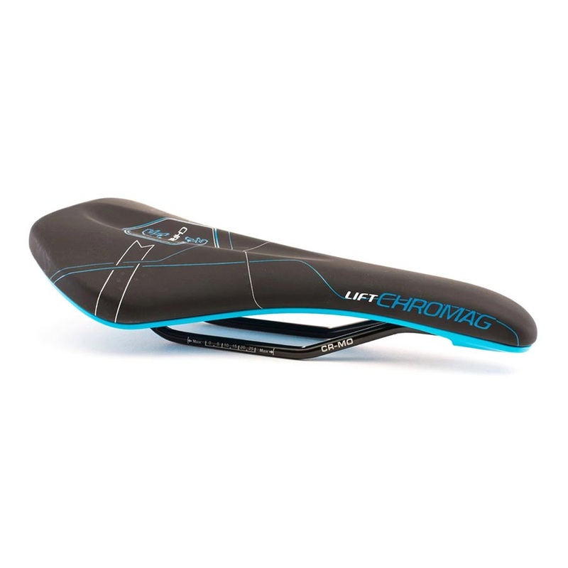 Lift Saddle Synth Top CrMo Rails – Black/Blue