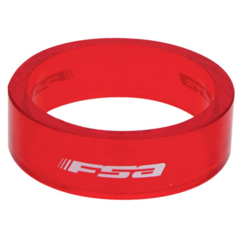 PolyCarb Headset Spacer 1-1/8x10mm  Red 10/C