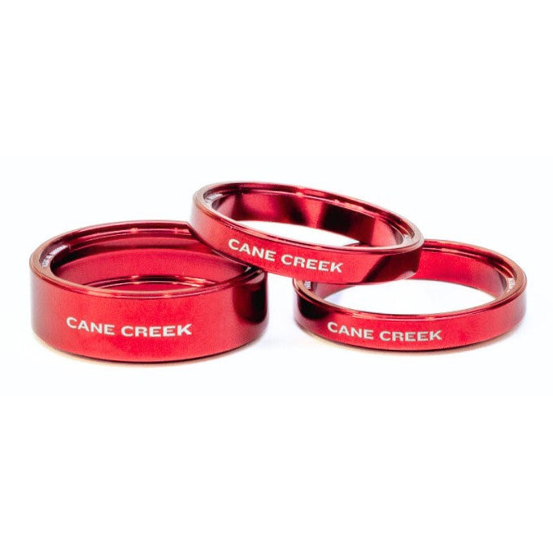 Interlok Chroma Studio Headset Spacer Kit – (1) 10mm (2) 5mm Red