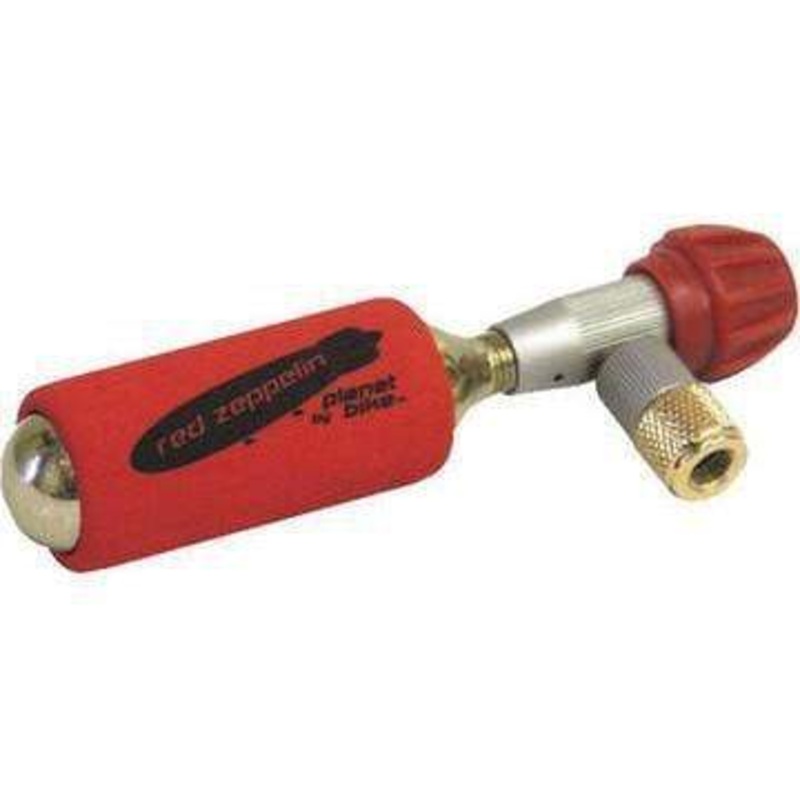 Red Zeppelin Co2 Bike Inflator w/ 2 Threaded 16g Cartridges & Sleeve PU2519