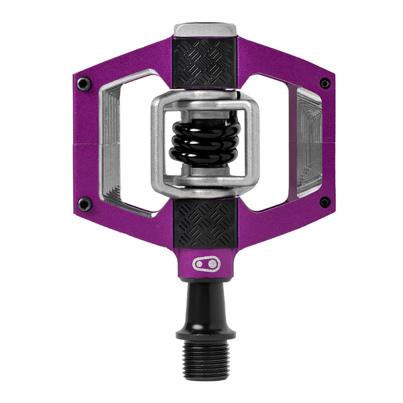 Crankbrothers Mallet Trail Pedals – Dual Sided Clipless Platform Aluminum 9/16 Purple