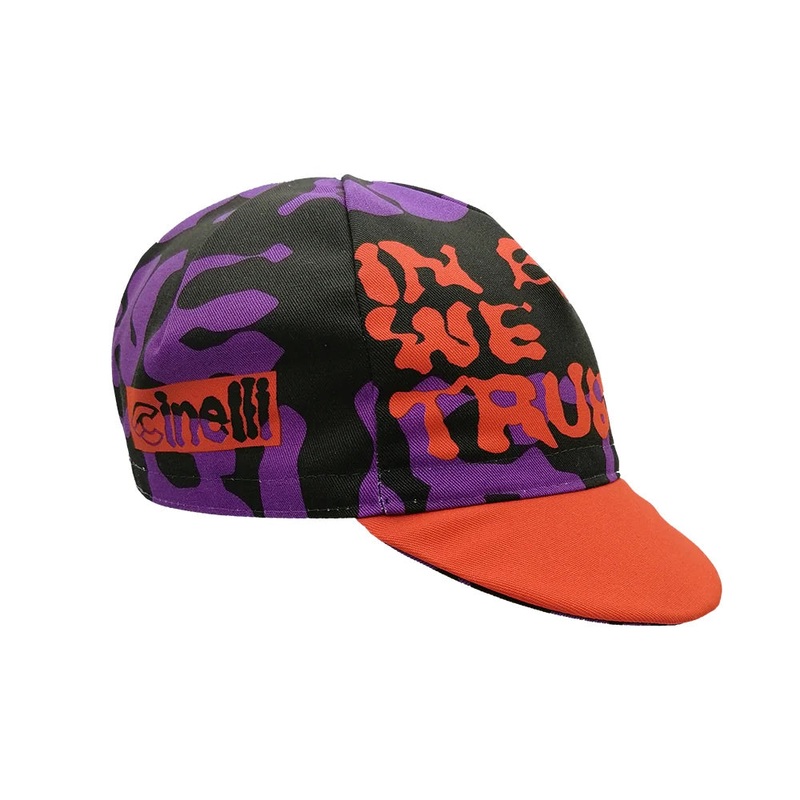 Cycling Cap In-Bike-We-Trust Orange