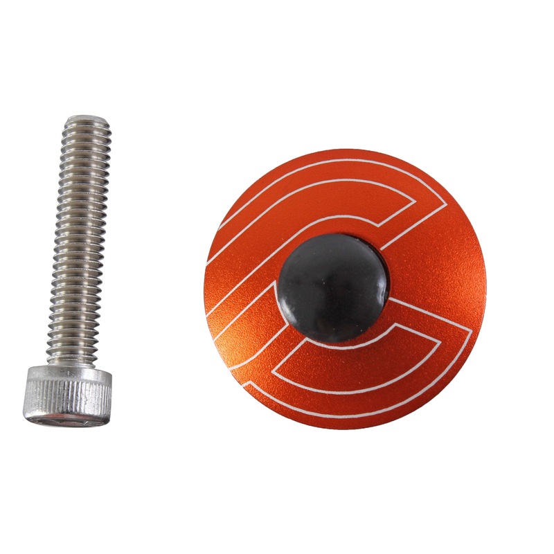 Top Cap Kit  1-1/8 Alloy Steerers Orange