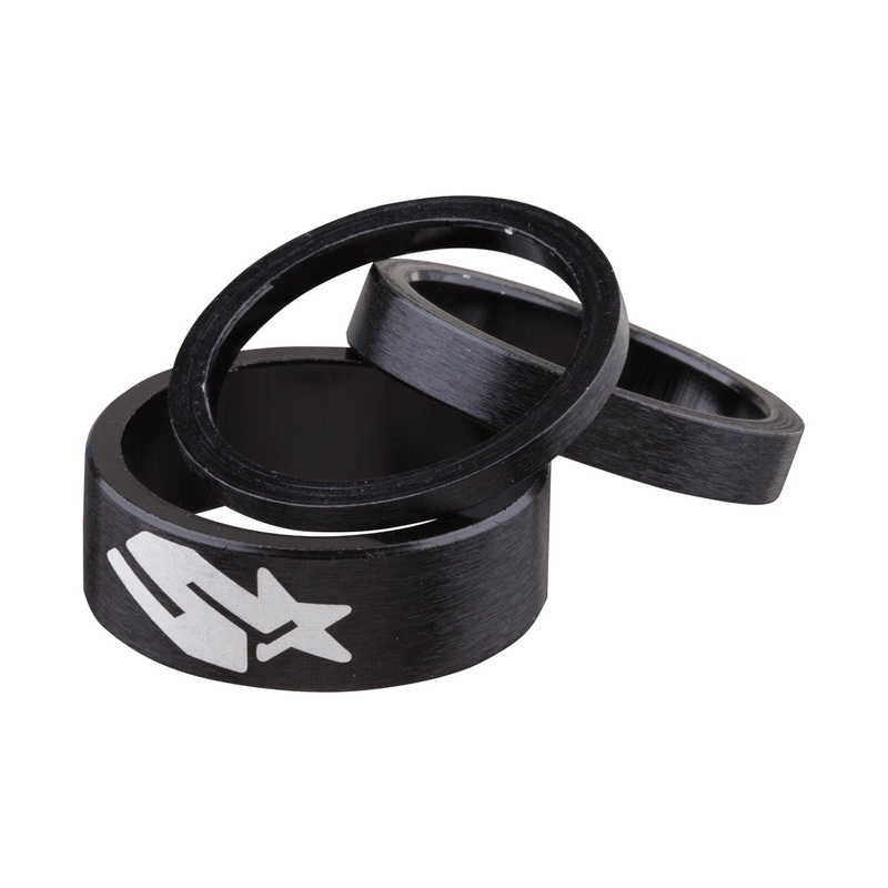 Bike Headset Spacer Kit 3/6/12mm – Black