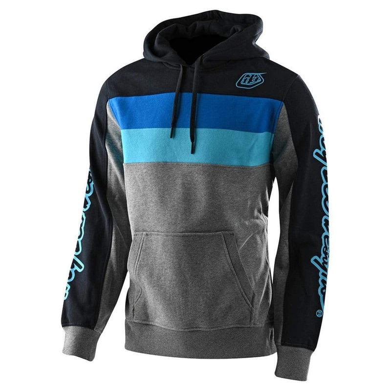 Block Signature Pullover Bike Hoodie – Gray