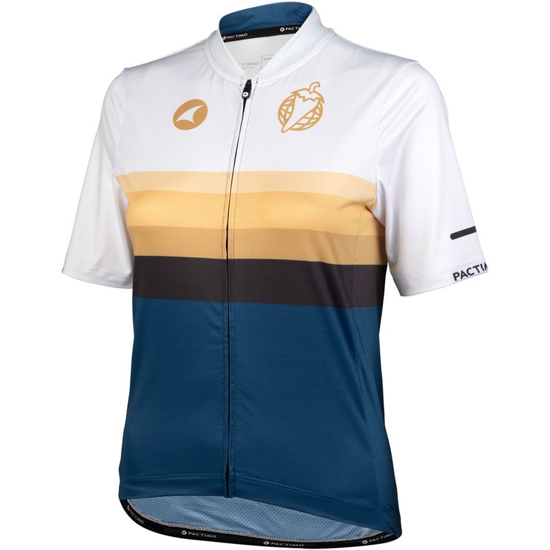 Latitude Womens Jersey – White Navy Blue Black  w/ Stripes Small