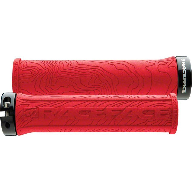 RaceFace Half Nelson Grips – Red Lock-On