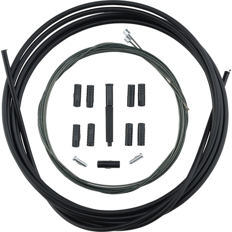 MTB Optislick Derailleur Cable and Housing Set Black