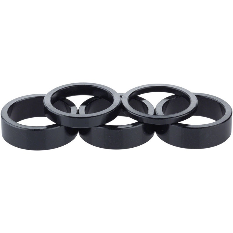 Headset Stack Spacer – 25.4 3mm 1 5mm 1 10mm 3 Aluminum BLK Assorted 5 Piece Kit