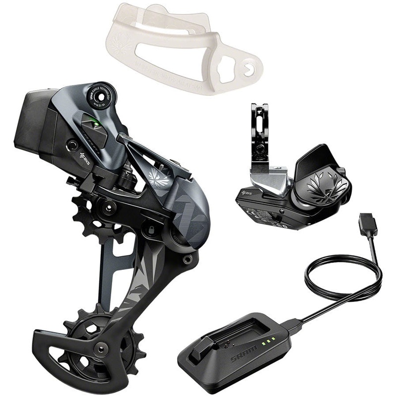 XX1 Eagle AXS Upgrade Kit – Rear Derailleur for 52t Max, Battery, Eagle AXS Rocker Paddle Controller with Clamp, Charger/Cord