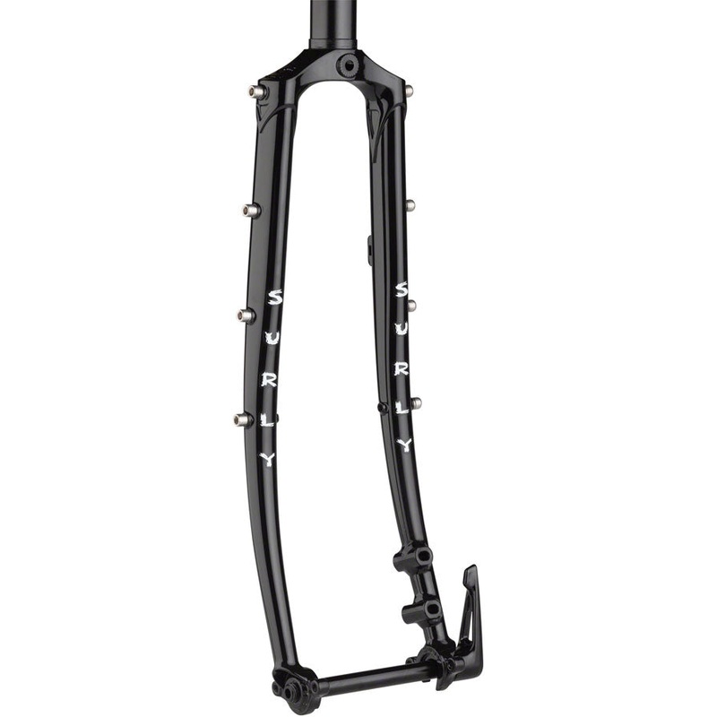 Disc Trucker Fork – 700c 1-1/8 Straight 100×12 mm Thru-Axle Steel Disc BLK