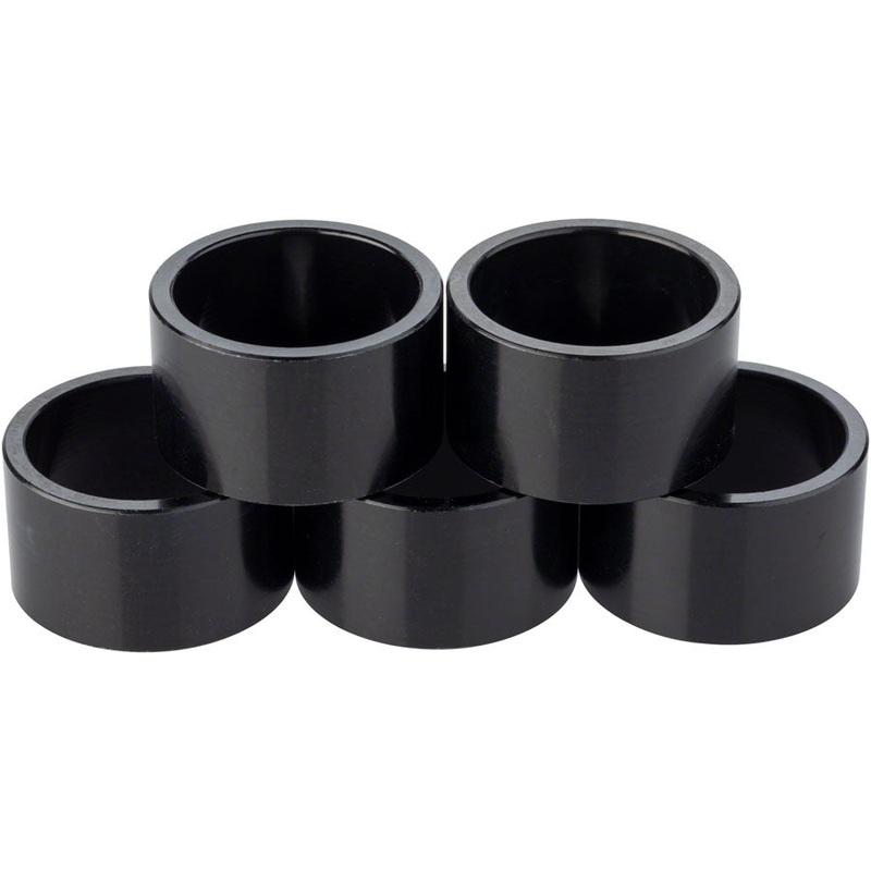 Headset Stack Spacer – 28.6 20mm Aluminum Black Bag of 5