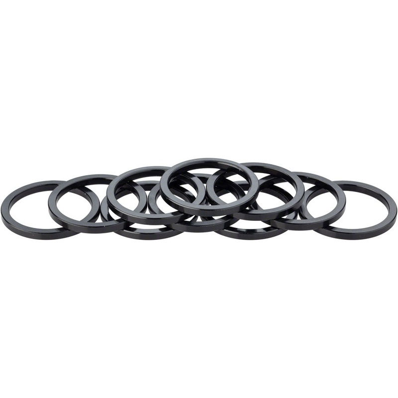 Headset Stack Spacer – 28.6 3mm Aluminum Black Bag of 10