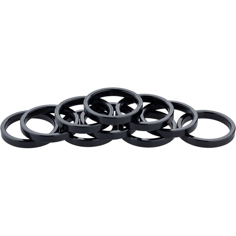 Headset Stack Spacer – 28.6 5mm Aluminum Black Bag of 10