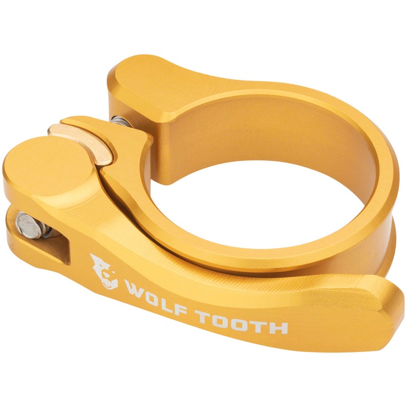Components Quick Release Seatpost Clamp – 28.6mm Gold