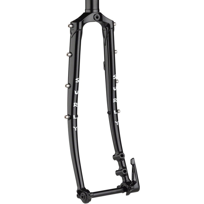 Disc Trucker Fork – 26 1-1/8 Straight 100×12 mm Thru-Axle Steel Disc BLK