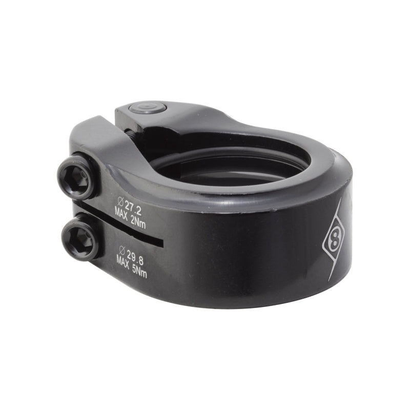 Clampdown Double Seatpost Clamp  29.8 / 27.2 Black AL6061
