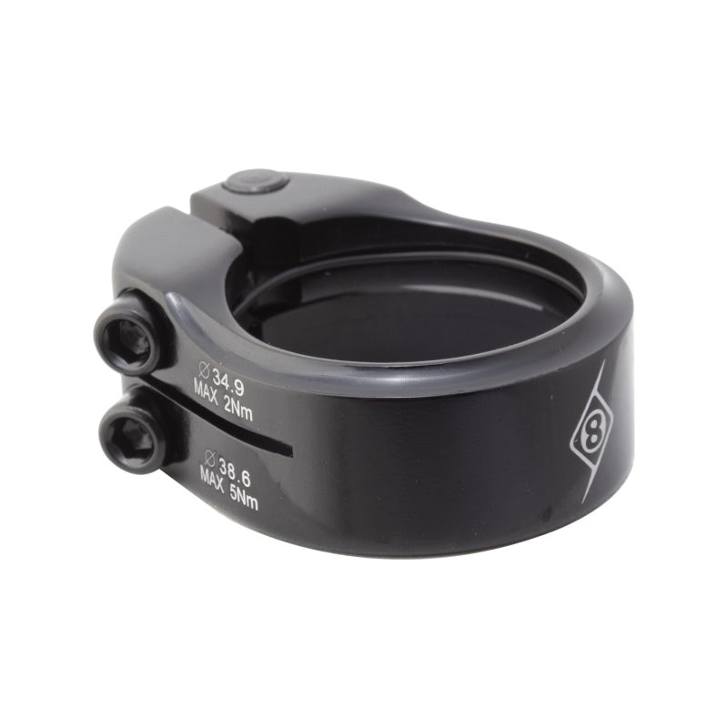 Clampdown Double Seatpost Clamp  38.6 / 34.9 Black AL6061