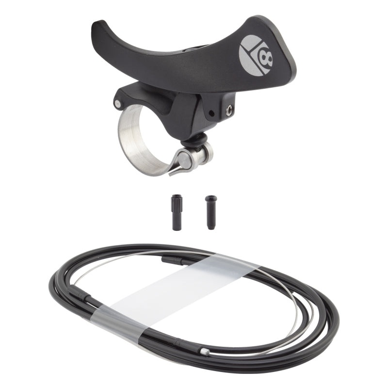 Hangtime Dropper Post Lever Kit Drop Bar Remote Lever Black Alloy