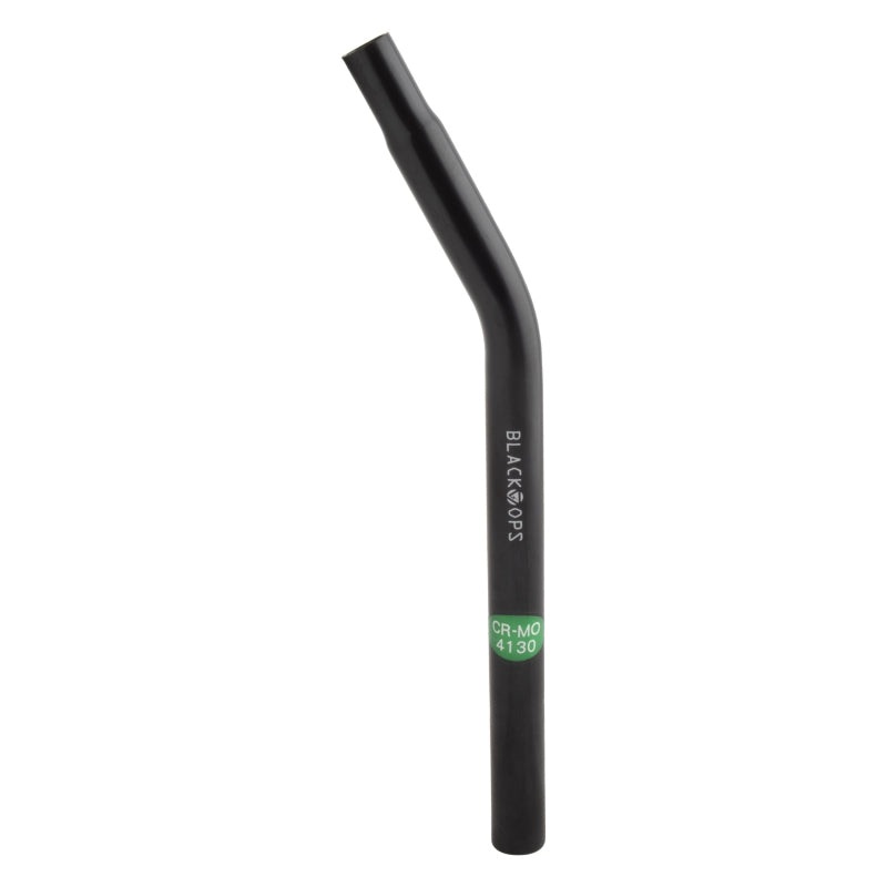 Lay-Back Seatpost No Support 25.4mm 380mm Black Cro-Mo 65mm 325g