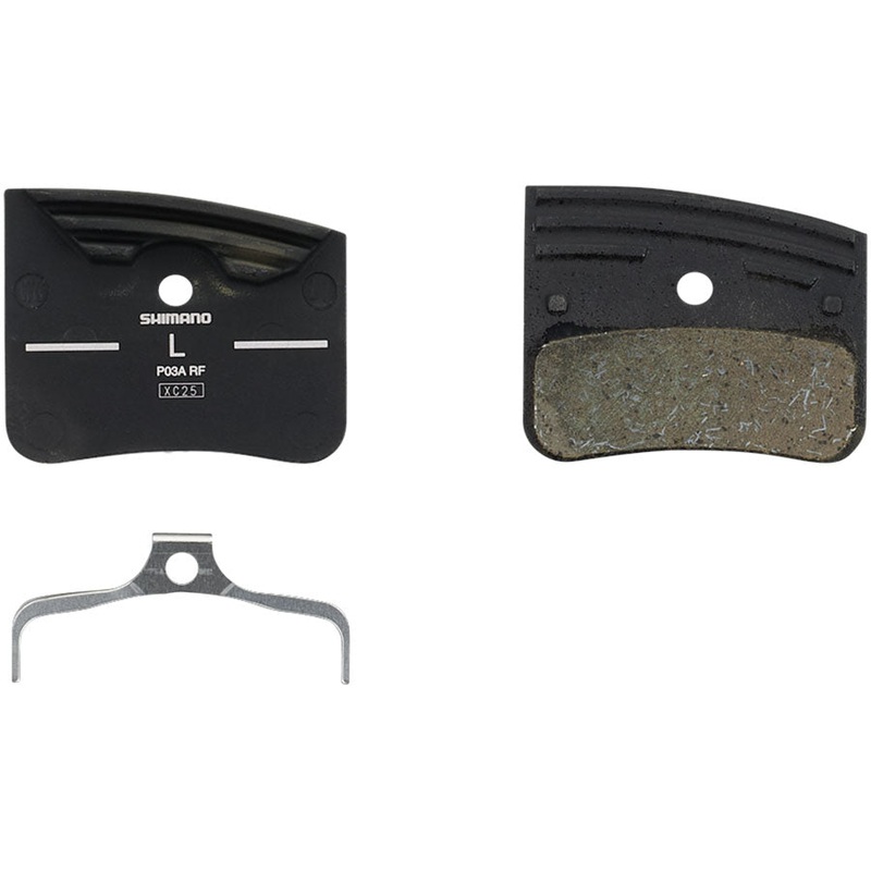 P03A-RF Disc Brake Pads Springs – Resin Compound Finned Aluminum Back Plate One Pair